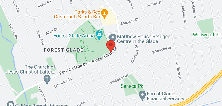 map of 3167 FOREST GLADE DRIVE